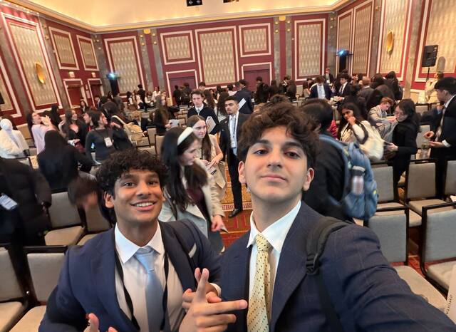 American Heritage delegates in committee at NHSMUN
