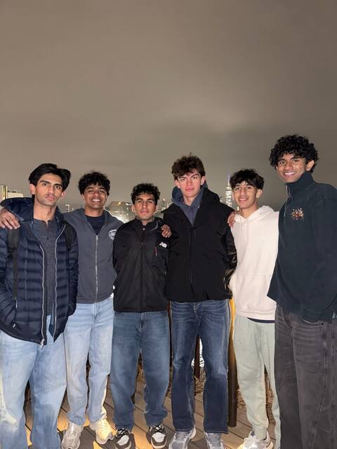 The delegation together during NHSMUN in New York City